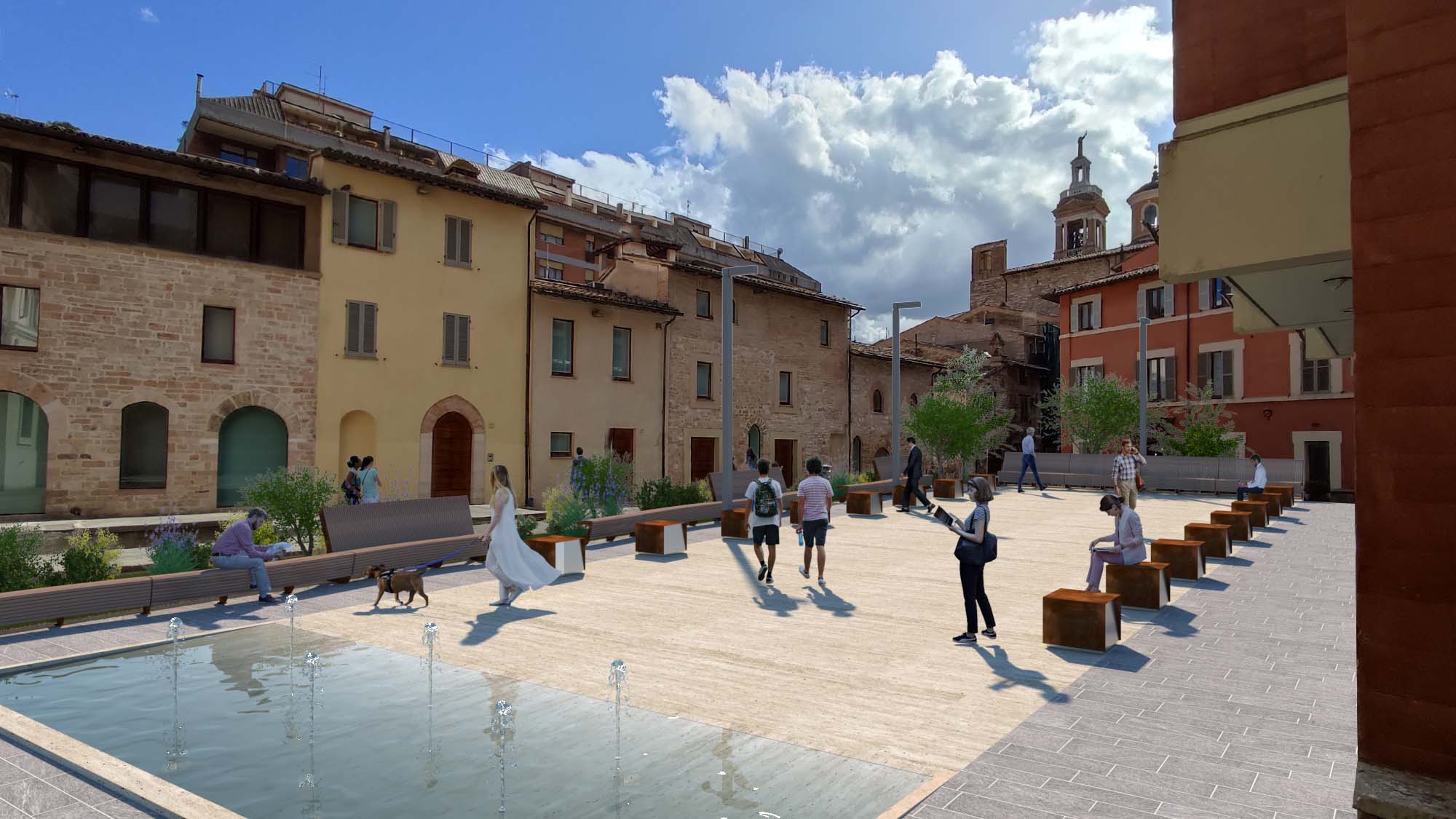 Rigenerazione urbana e riqualificazione dello spazio pubblico di piazza Sant’Angela a Foligno