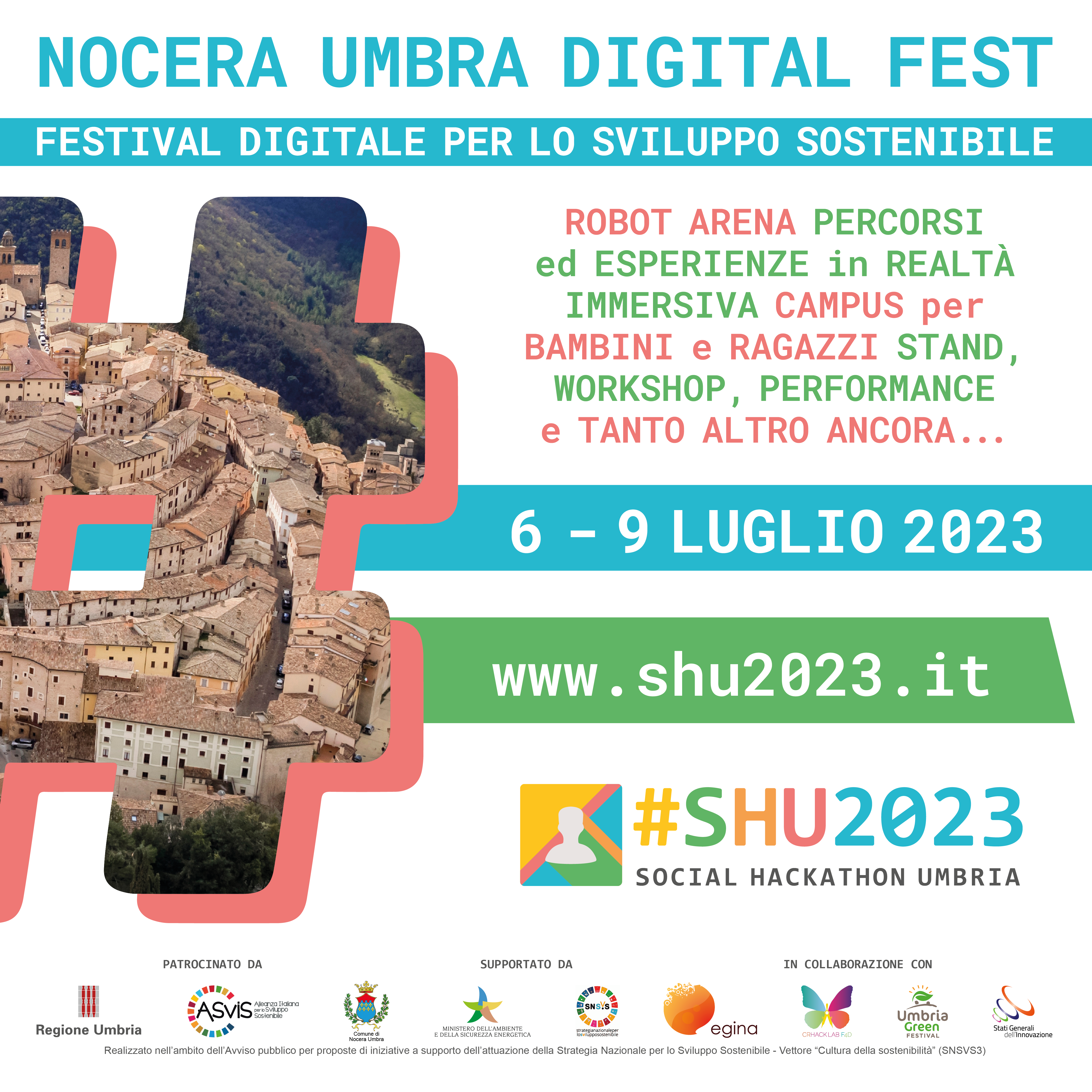 Festival digitale, oltre 300 partecipanti da tutto il mondo – dal 6 al 9 Luglio 2023 a Nocera Umbra
