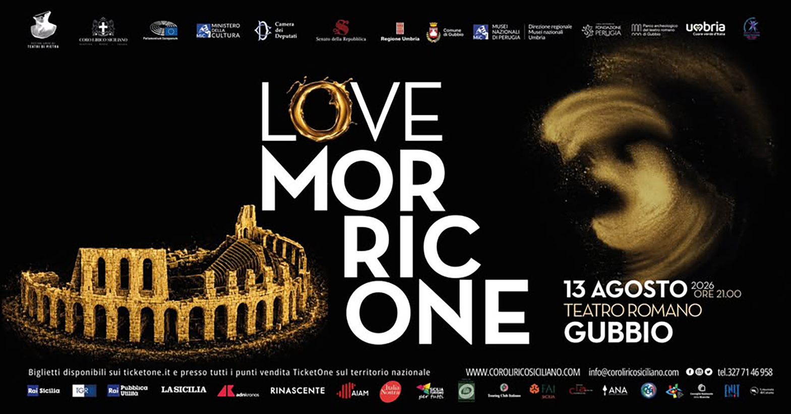 LOVE MORRICONE Archi & Voci al Teatro romano di Gubbio
